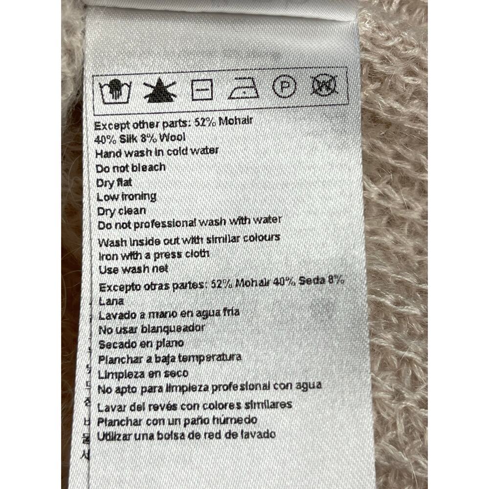 Ba&sh NWT women’s DANY Mohair sweater size 3/L/8 Beige Neutral - Picture 10 of 12